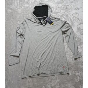 Polo Ralph Lauren Men's Gray Hoodie Supreme Comfort Lightweight Pullover NWT